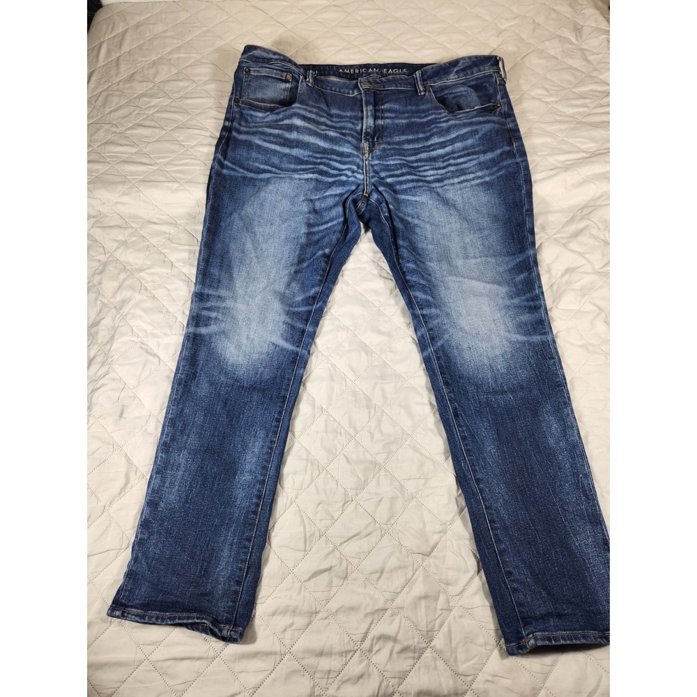 American Eagle Outfitters Skinny Jeans Mens Size 42x32 Blue Airflex+ Denim